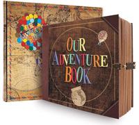 Our Adventure Book Album fotografico, 146 Pagine Stile Retrò scrapbooking, Album di Viaggio fai da te, Un Dono Speciale per Coppie, Anniversario, San Valentino, regali di Natale, ecc