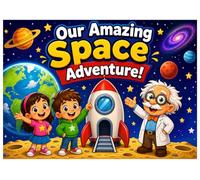 Our Amazing Space Adventure: A Fun Journey Through Space, Planets, Stars, and Galaxies for Curious Kids| Ages 6-10