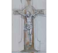 Our Beloved Lord Jesus Christ on the Cross Notebook, Blank/Lined, 120 pages, 15.24 x 22.86 cm (6 x 9 Inch)