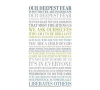 Our Deepest Fear By Marianne Williamson Multicoloured Notebook: Beautifully finished with a glossy cover, this 6” x 9” journal offers 110 lined ... your everyday notes, ideas, and inspirations