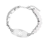our fave Acciaio inossidabile a doppio filo alla moda con incisione di dimensione regolabile sanitaria, One Size, come descritto