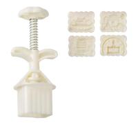 our fave Moon Cakes Stampi Set 25/50G 3D Square Cultural Pattern Cookie Press per cottura e festival autunnali con 4 timbri