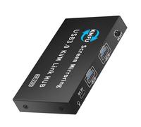 our fave Plug and Play USB3.0 KVM Switching consente il controllo delle tastiere su 2 computer simultaneamente Trasferimento dati ad alta velocità commutazione