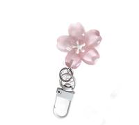 our fave Supporto multifunzionale in resina floreale, delicato e morbido, per borse scolastiche, cosmetici, regali dell'amicizia, portachiavi con fiori di ciliegie, B, Taglia unica