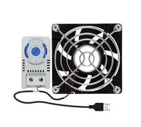 our fave Ventola di raffreddamento silenziosa del gabinetto di USB 80mm con controllo della temperatura 0-60℃ per il controllo della temperatura degli armadi del server del gabinetto del teatro