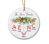 Our First As A Family Of Five Ornamenti Natalizia Unico Decorazioni Albero Di Natale Carino Ornamento Natalizio Per Auto Interno Scrivania Finestra