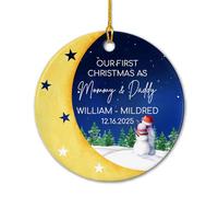 Our First As Mommy & Daddy Natalizio Da Appendere Con Corda Decorazione Natalizia Carino Ciondoli Natalizi Per Soggiorno Festa Vacanza