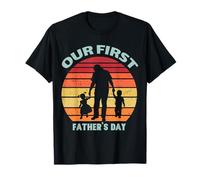 Our First Fathers Day/Father Day al Mondo Maglietta
