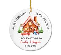 Our First In Our New Home Decorazione Natalizia Divertente Ornamenti Natalizia Unico Decorazioni Natalizie Da Appendere Per Vacanza Soggiorno Finestra