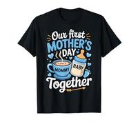 Our First Mother's Day Newborn Baby Mother Mom Matching Boy Maglietta