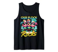 Our Flock Rocks Flamingo Vacanze estive Family Matching Canotta
