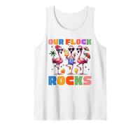 Our Flock Rocks Flamingo Vacanze estive Family Matching Canotta