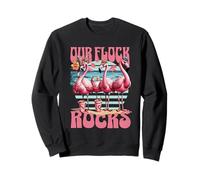 Our Flock Rocks Flamingo Vacanze estive Family Matching Felpa