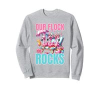 Our Flock Rocks Flamingo Vacanze estive Family Matching Felpa