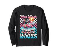 Our Flock Rocks Flamingo Vacanze estive Family Matching Maglia a Manica