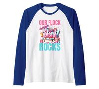 Our Flock Rocks Flamingo Vacanze estive Family Matching Maglia con Maniche Raglan