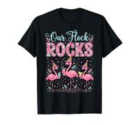 Our Flock Rocks Flamingo Vacanze estive Family Matching Maglietta