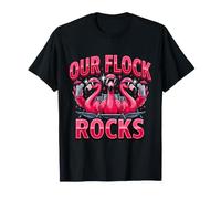 Our Flock Rocks Flamingo Vacanze estive Family Matching Maglietta