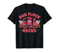Our Flock Rocks Flamingo Vacanze estive Family Matching Maglietta