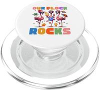 Our Flock Rocks Flamingo Vacanze estive Family Matching PopSockets PopGrip per MagSafe