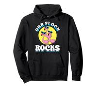 Our Flock Rocks Funny Team Family Teacher Gift Felpa con Cappuccio