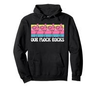 Our Flock Rocks Funny Team Family Teacher Gift Felpa con Cappuccio