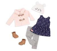 Our Generation PJ Our La Nostra Generazione Abbigliamento Classico-Pigiama Unicorno, Tinta Unita, Colore, BD30311Z