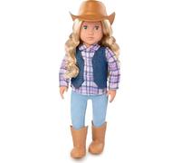 Our Generation - 18-inch Cowgirl Doll - Cute Plaid and Denim-Style Western Outfit - Cowboy Hat & Horseback Riding Boots - Pretend Play Toys for Kids Ages 3 Years Old & Up - Ashleigh