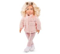 Our Generation - Ava - Bambola fashion da 46 cm - Occhi azzurri realistici e capelli biondi ondulati - Completo da cappotto in pelliccia sintetica rosa - Giocattolo per bambini dai 3 anni in su