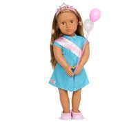 Our Generation - Bambola da 46 cm - Capelli biondi e occhi castani - Accessori per feste di compleanno - Gioco di ruolo - Giocattoli per bambini dai 3 anni - Anita