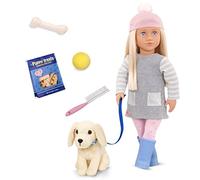 Our Generation Giocattolo Bambola Meagan Doll & Pet Dolls BD31242Z, Colore Rosa, 18 inch / 46 cm