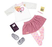 Our Generation-Puppy-Graphic Math Class Outfit BD30411Z, Colore Assortiti, 21.527 cm