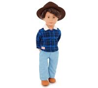 Our Generation - 18-inch Boy Doll - Lifelike Hazel Eyes & Wavy Brown Hair - Western-Style Outfit & Country Hat - Pretend Play - Toys for Kids Ages 3 Years Old & Up - Dustin