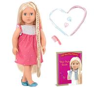 Our Generation - Hayley - Bambola con capelli da 46 cm - Capelli biondi e occhi azzurri - Trecce allungabili - Accessori per lo styling - Giocattolo per bambini dai 3 anni in su
