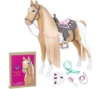 Our Generation - Palomino Paint Horse - Set per Lo Styling - Estensione dei Capelli - Accessori per Bambole da 46 cm - Gioco di finzione - Giocattolo per Bambini dai 3 Anni in su