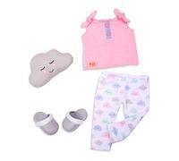 Our Generation - Pigiama - Set Pigiama Party - Abiti per Bambole da 46 cm - Gioco di Fantasia - Giocattoli per Bambini dai 3 Anni in su - Cloudy Cuddles