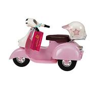 Our Generation - Scooter Ride in Style - Playset di Veicoli - Rosa e Avorio - Accessori per Bambole da 46 cm - Gioco di finzione - Giocattolo per Bambini dai 3 Anni in su