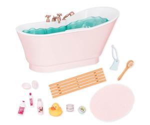 Our Generation - Set Bagno e Bolle - Accessori per Bambole da 46 cm - Set Vasca da Bagno - Suoni d'Acqua - Gioco di finzione - Giocattolo per Bambini dai 3 Anni in su