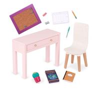 Our Generation - Dollhouse Furniture - Home Desk & Chair Set - 18-inch Doll Accessories - Pretend Play - Toys For Kids Ages 3 & Up - OG Working Wonder Office Set