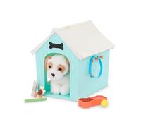 Our Generation - Set di casa per cani - Cucciolo di peluche per cani da 6 pollici - Accessori per bambole da 18 pollici - Gioco di simulazione - Bambini a partire da 3 anni - Posto per