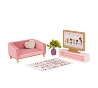 Our Generation - Dollhouse Furniture - Couch, Rug & TV Set - 18-inch Doll Accessories - Pretend Play - Toys For Kids Ages 3 & Up - OG Lovely Living Room Set