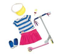 Our Generation - 18-inch Doll Clothes - Sports Outfit - Scooter Accessory - Top & Skirt - Toys For Kids Ages 3 & Up - Cute To Scoot