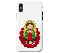 Our Lady of Guadalupe Cute Cartoon Virgin Mary Cartoon Custodia per iPhone X/XS
