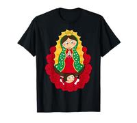 Our Lady of Guadalupe Cute Cartoon Virgin Mary Cartoon Maglietta