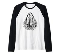 Our Lady Virgen De Guadalupe Saint Virgin Mary Maglia con Maniche Raglan