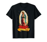 Our Lady Virgen De Guadalupe Virgin Mary Catholic Saint Maglietta