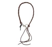 Our Legacy, ,Accessories ,unisex ,Marrone ,ONE SIZE Portachiavi Ladon Intrecciato