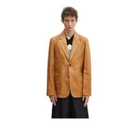 Our Legacy - Blazer con Apertura in Pelle - - Jackets - Uomo - Marrone - L