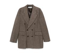 Our Legacy, ,Jackets ,Uomo ,Marrone ,M Giacca doppiopetto in lino e cotone