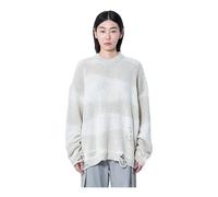 Our Legacy, ,Knitwear ,Donna ,Bianco ,S Maglione Girocollo Distressed